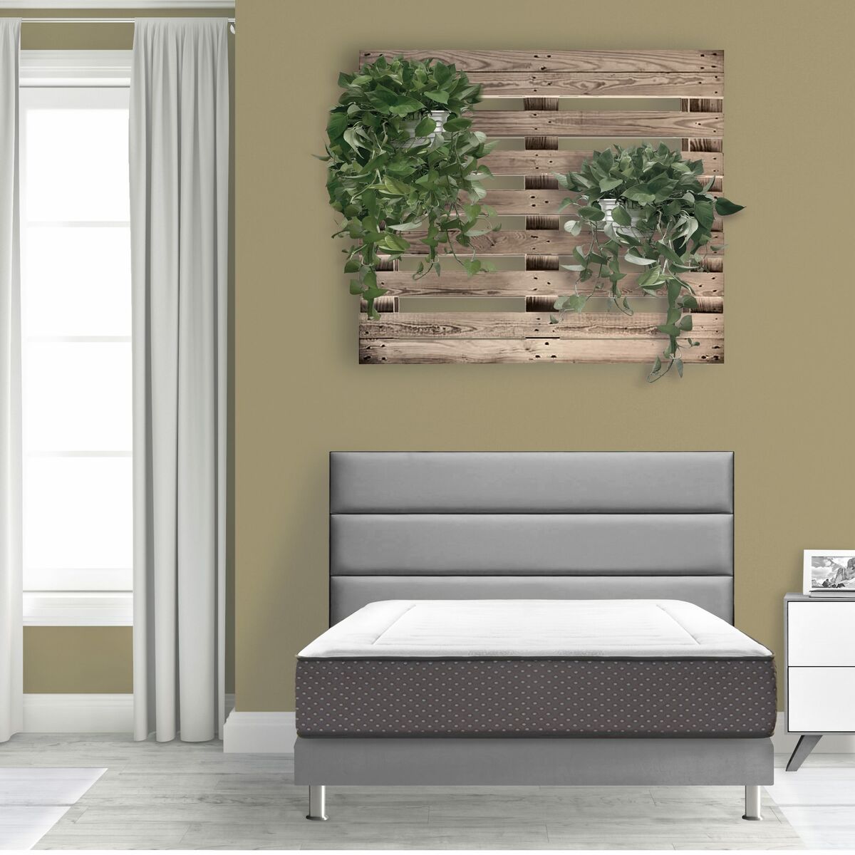 Viskoelastisk Madrass Drakefor Flower 90 x 190 cm